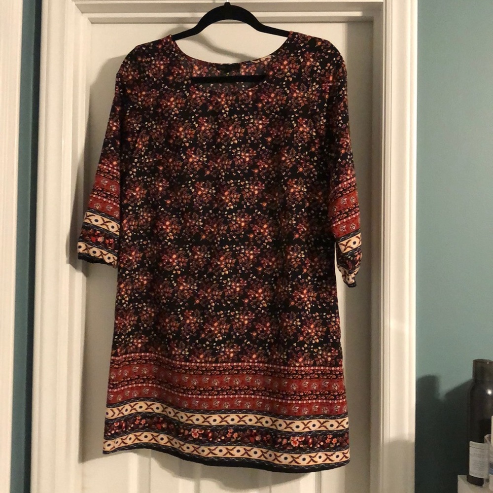 Size Small dress. Above the knee. Super comfy